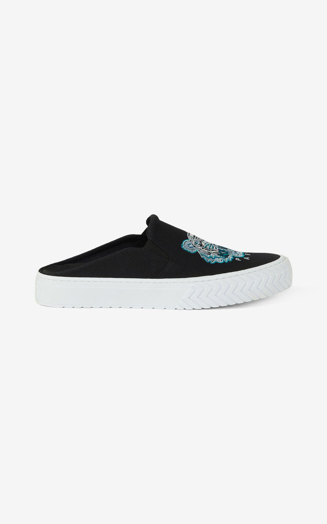 Kenzo Canvas K Skate Tiger mule Moška Superge Črna SI-0559904